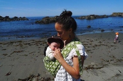 Reserved for makepienotwar - ReversibleBaby Pouch Sling Carrier-Custom Print-Colors and Size