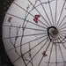 White Cherry Blossom and Butterfly Theme in Pinks and Reds - Hand Painted Paper Parasol