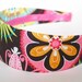 Fabric Covered Headband - Michael Miller's Carnival Bloom, WIDE Headband for Women or Girls