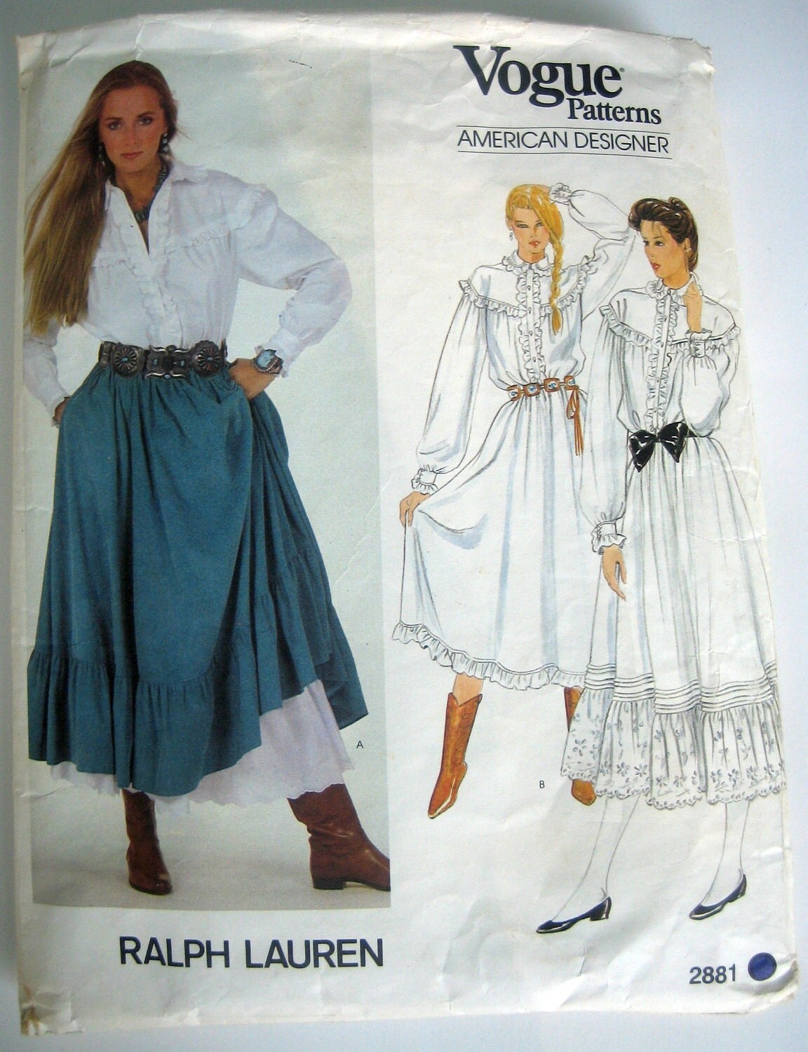 Vogue 2881 sewing pattern Ralph Lauren Western by conchitac