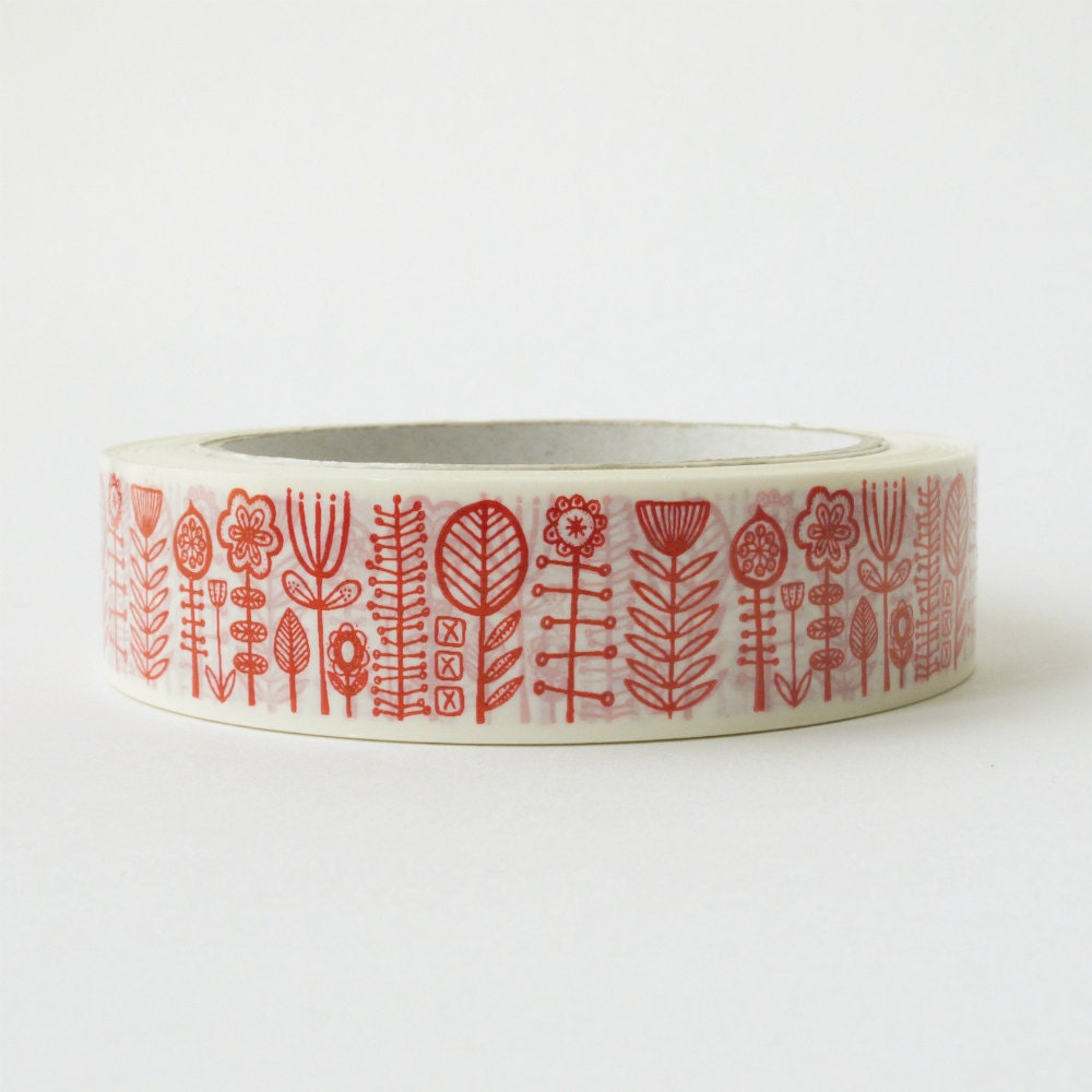 bloomsbury decorative sticky tape in red