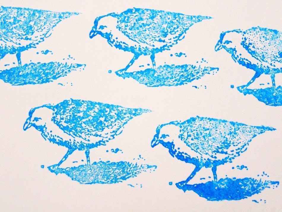 Rubber Stamp Seagull Bird