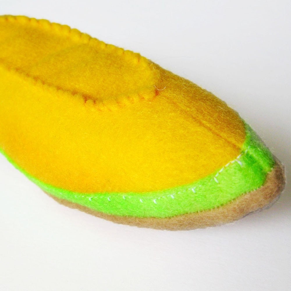 Felt Food Cantaloupe Fruit Toy