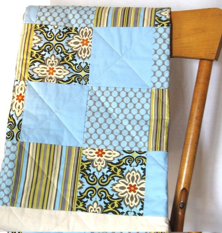 Baby Quilt / Lap Quilt / Playmat / Baby Blanket / Security Blanket / Patchwork / baby boy / Picnic Blanket /Crib quilt