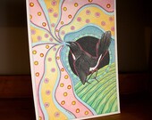 Original Cheerful Willie Wagtail as Totem