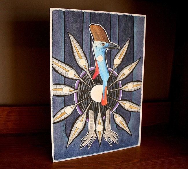 Original Art Cassowary as Totem