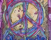 Singleton Hippie Art, Peace Love on the Rocks, The Original