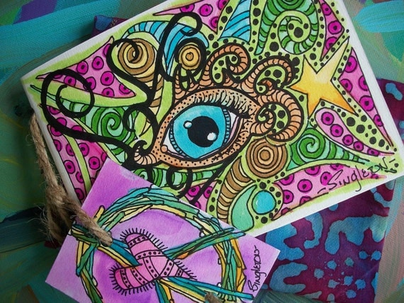 All Seeing Eye, The Little Journal, Singleton Hippie Art