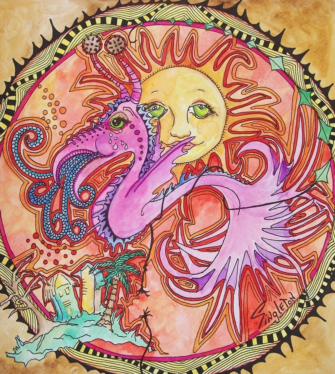 High as a Kite, Hippie Singleton Art, The Original