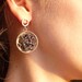 Entanglements Black  - Sterling silver and copper wire - Super lightweight - Wire wrapping - Tangle earrings
