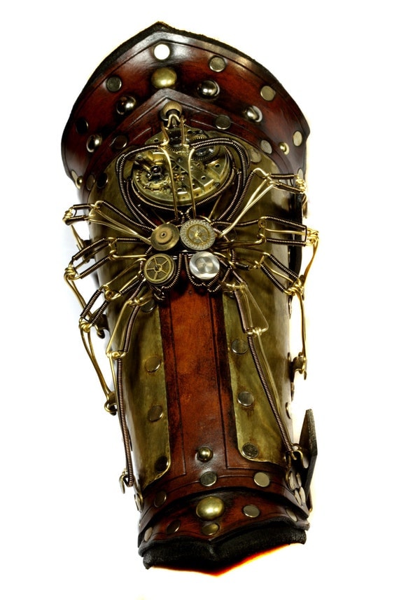 RESERVED -  Steampunk Spider Bracer