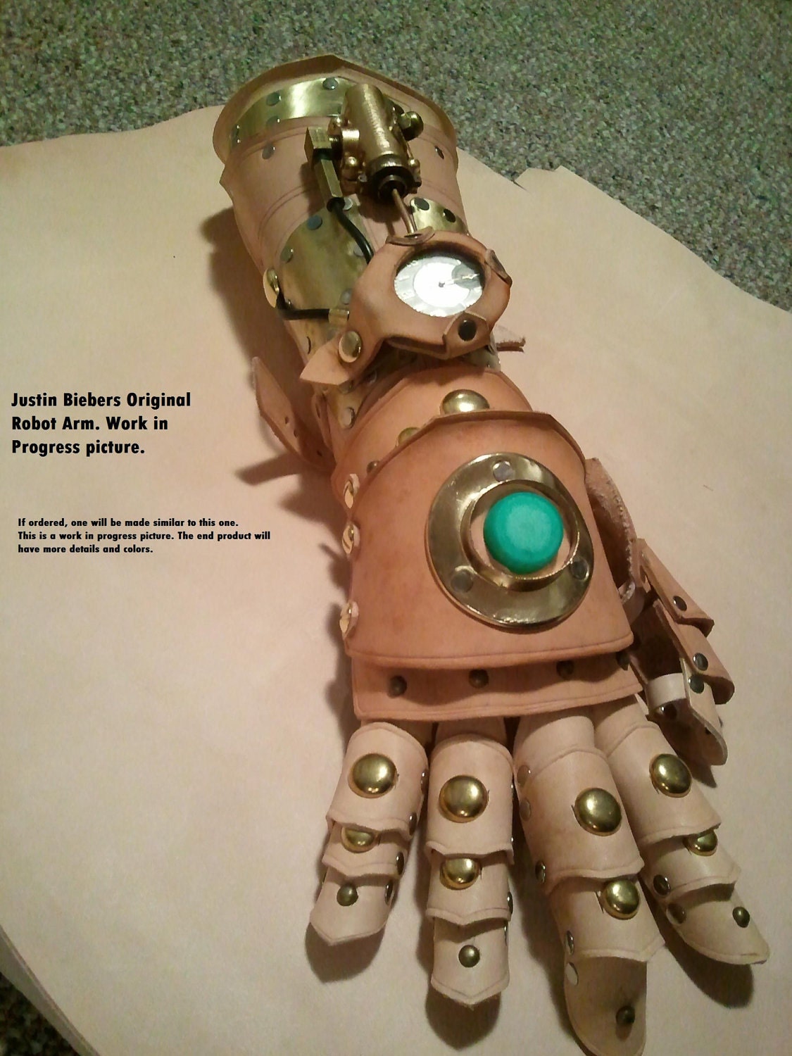 Steampunk Robot Arm - As seen on Justin Bieber in Santa Claus is coming to town