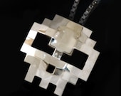 Skull Pendant 8-bit Sterling Silver