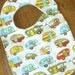 ON SALE Unitl the End of April - Camping Travel Trailor Minkie Baby/Toddler Bib - Last One - Annual bib Sale