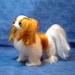Japanese Chin dog custom portrait artist sculpture needle felted