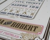 Western Wedding Poster, Guest Book Alternative
