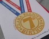 Olympic Gold Medal Birthday Party Invitations