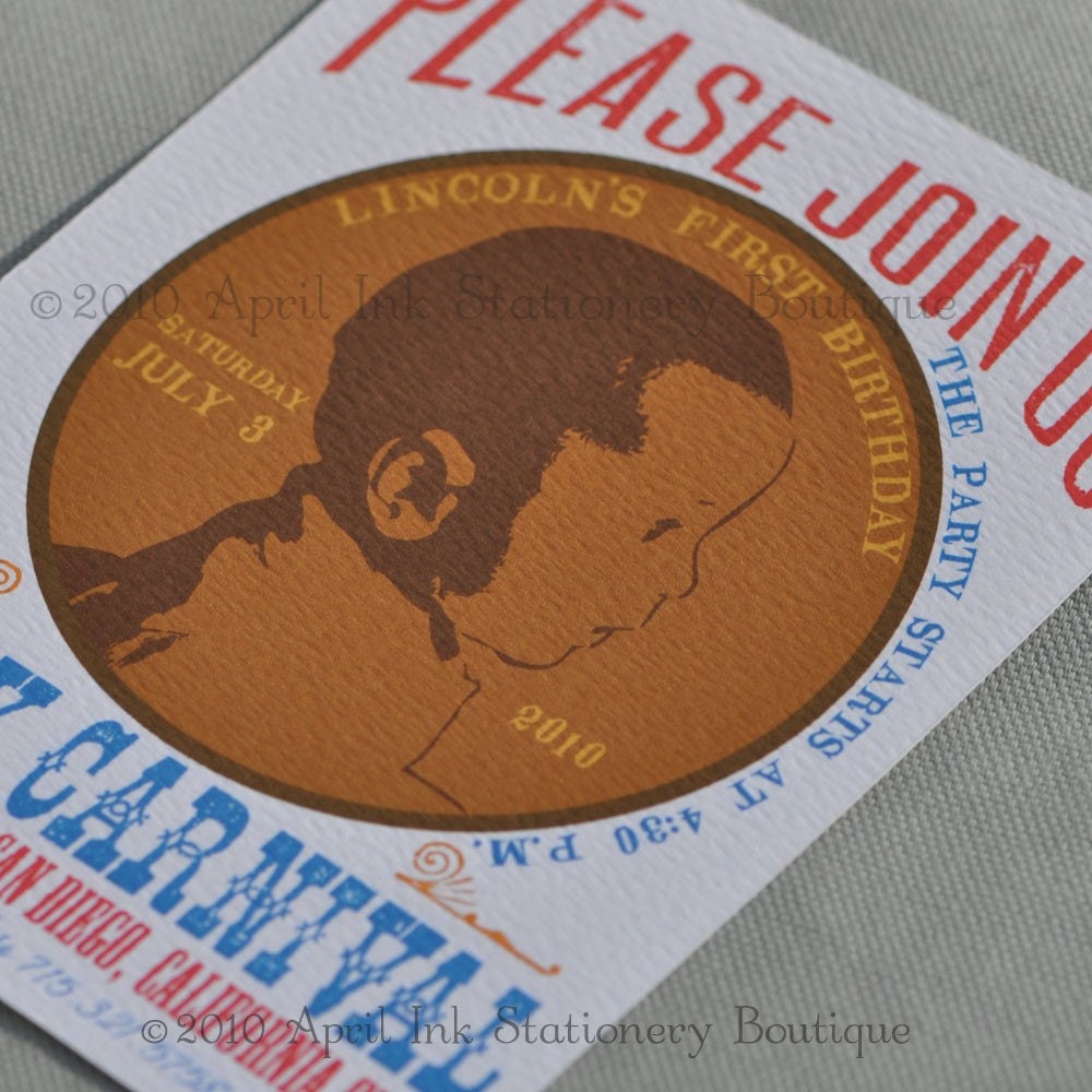 Personalized Penny Party Invitation