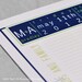 Modern Witness List in Navy and Lime, Wedding Guest Book Alternative