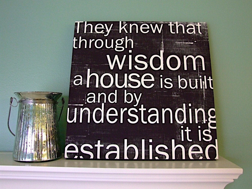 They Knew . . . How a House is Built - 12x12 CAFE MOUNT