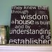 They Knew . . . How a House is Built - 12x12 CAFE MOUNT
