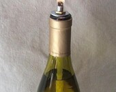 Wine bottle oil lamp, DIY kit, set of 2