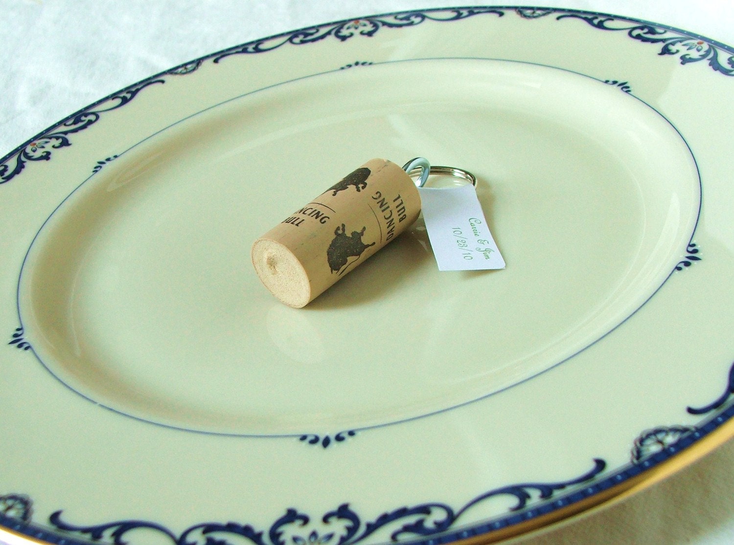 Keychain Wine Corks- Wedding Favor Pack 125 set
