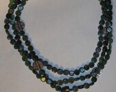 Sterling Silver and Green Apatite East Indian Inspired Hoi Mata Necklace