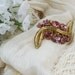 1950 Pink Rhinestone Brooch
