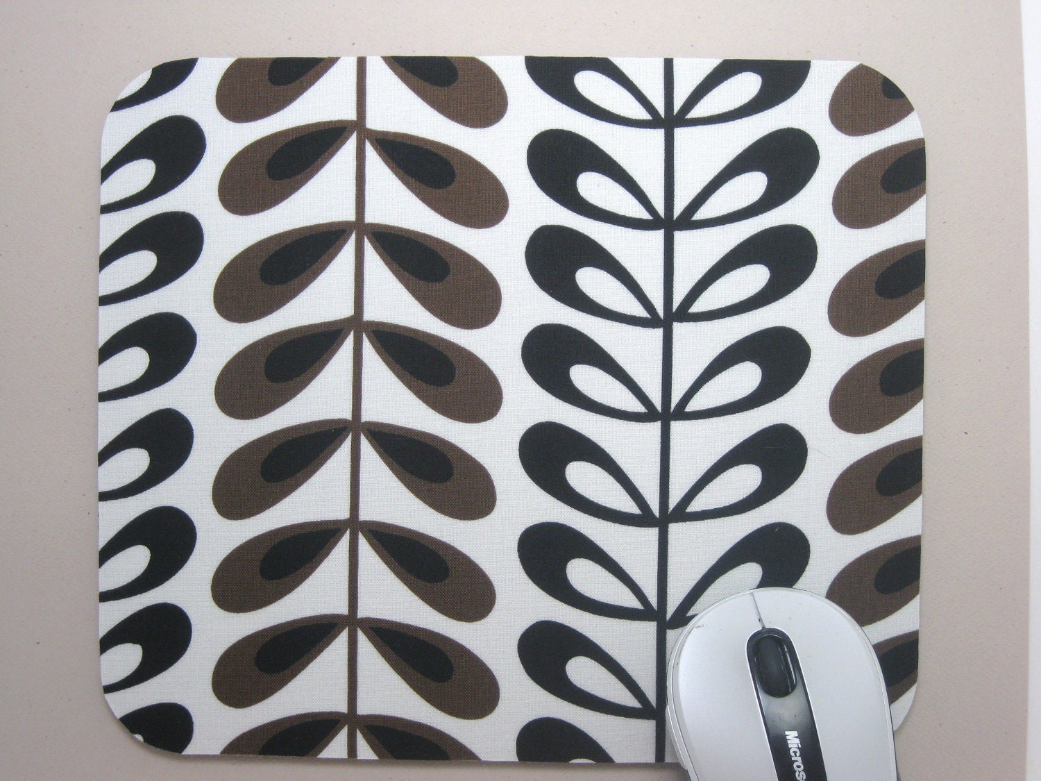Mouse Pad, Fabric Mousepad Kenyan Tea Leaves