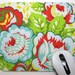 Mouse Pad, Computer Mouse Pad, Fabric Mousepad Rose Bouquet