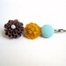 Hair Accessories Mordern Flower Bobby Pins Mustard Yellow