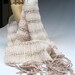 Handwoven Lace Scarf in Silk and Cotton: I'm Blushing