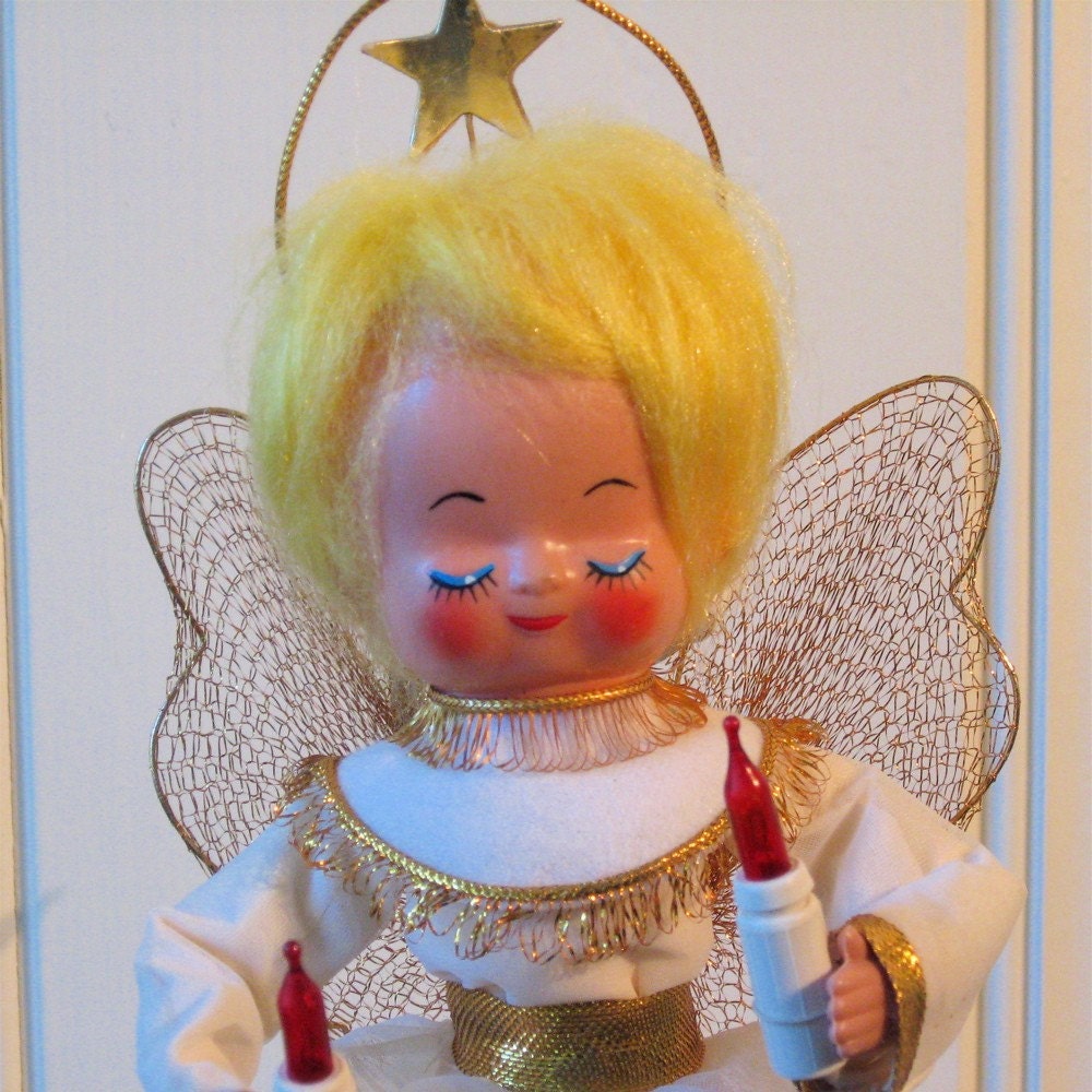 Vintage Kitsch Angel Tree Topper