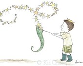 Children's Art - Star Boy (B) 5x7 - Archival Art Print