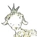 Nursery Art -- Royal Lamb 5x7 -- Art Print