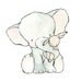 Nursery Art Print for Baby Toddler and Children Elephant Hug 5x7
