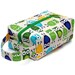 Knitting Project Bag Box Bag - Owls in Green and Blue