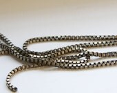3 Feet Antique Brass Chains-Box 2x1mm