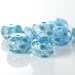 4pcs Hand Blown Hollow Glass Beads-Saucer (Coin) 20x13mm