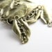 8pcs Antique Brass Tone Base Metal Charms-Flower 41x22mm (20232Y-C-46)