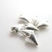 12pcs Oxidized Silver Tone Base Metal Charms-Heart 18x11mm (82X-D-196A)