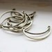 6pcs Antique Brass Plated Link-Moon 30x18mm