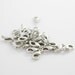 20pcs Matte Rhodium Plated Brass Base Lobster Clasps-12mm (I-35)