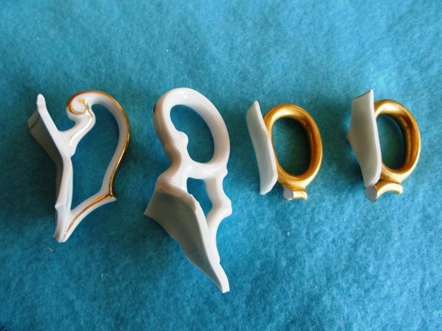 Shabby Vintage China Cup Handles for Your Art