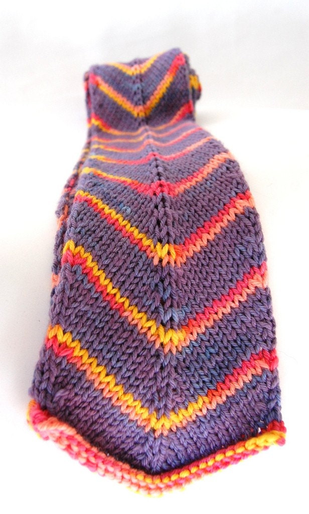 Knitting Pattern PDF / Easy Arrow Scarf