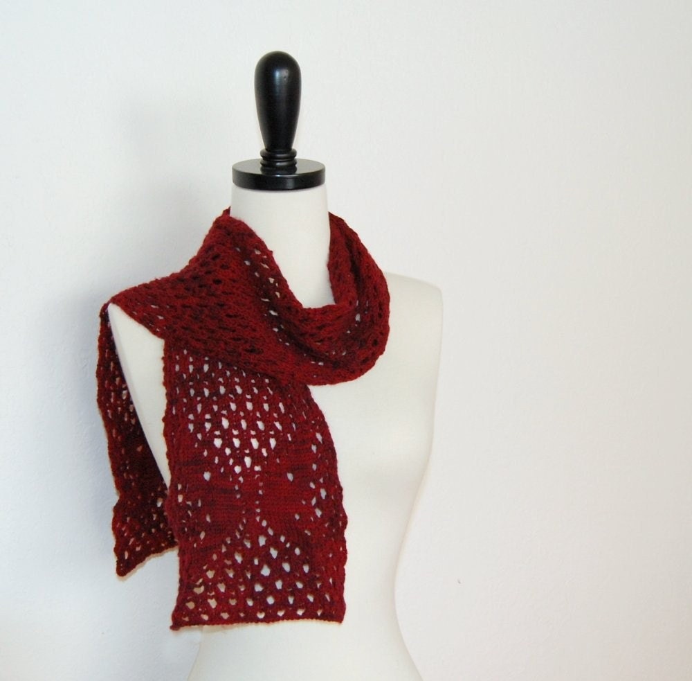 PDF Knitting Pattern / Butterfly Scarflet One Skein Sock Yarn Scarf