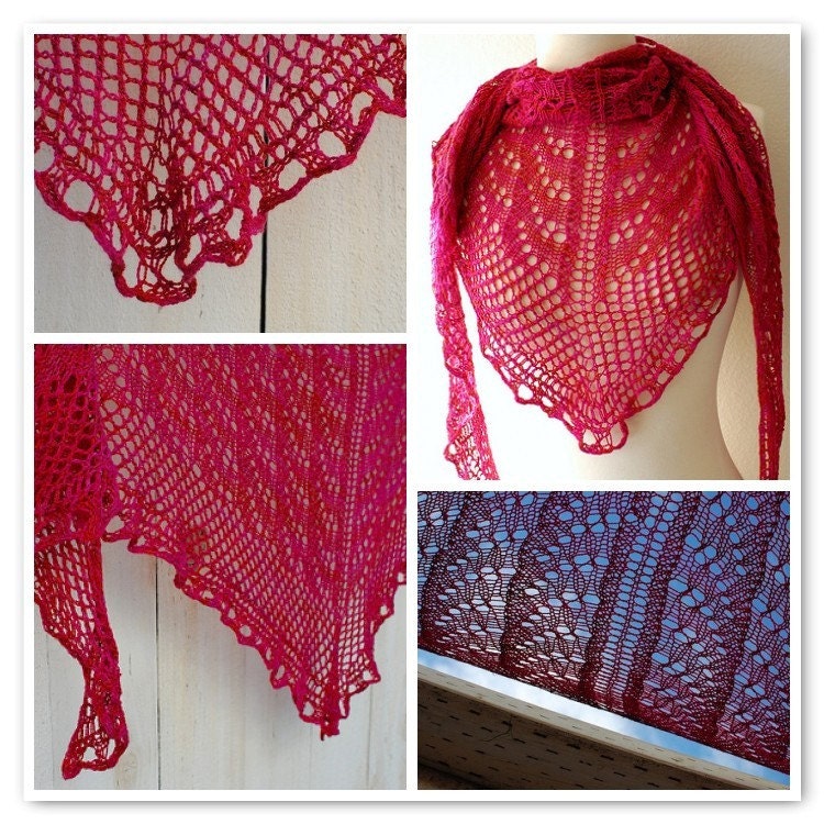 PDF Knitting Pattern / Sweet Georgia One Skein Shawl