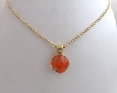 Tomato Red Protozoan Necklace SALE