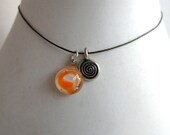 Orange Mini Protozoan Necklace